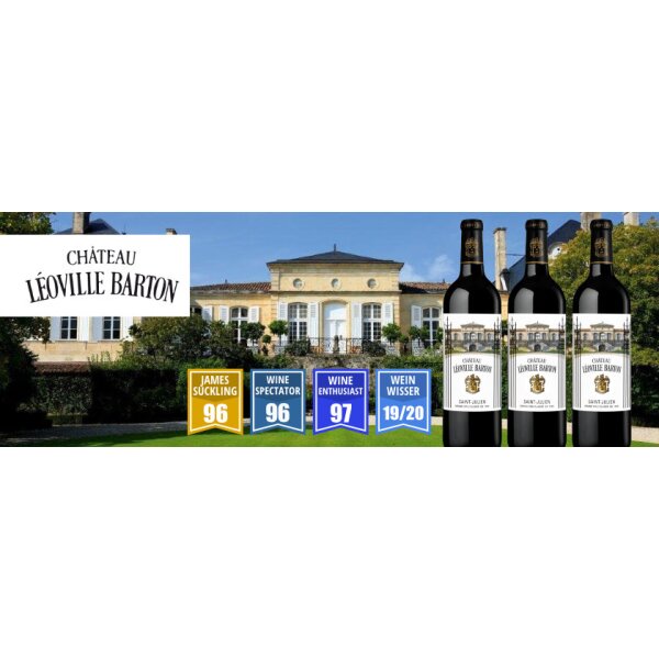 3 Flaschenpaket Chateau Leoville Barton Grand Cru Classe 2005