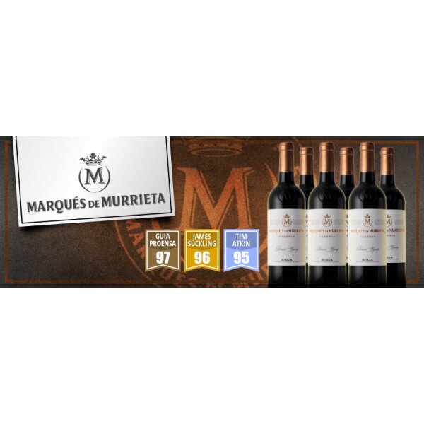 6 Flaschenpaket Marques de Murrieta Ygay Reserva 2019